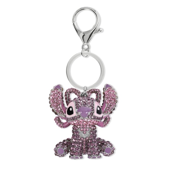 Disney Accessories - Disney Stitch Purple Rhinestone bling Keychain NEW! Angel Bag Charm
